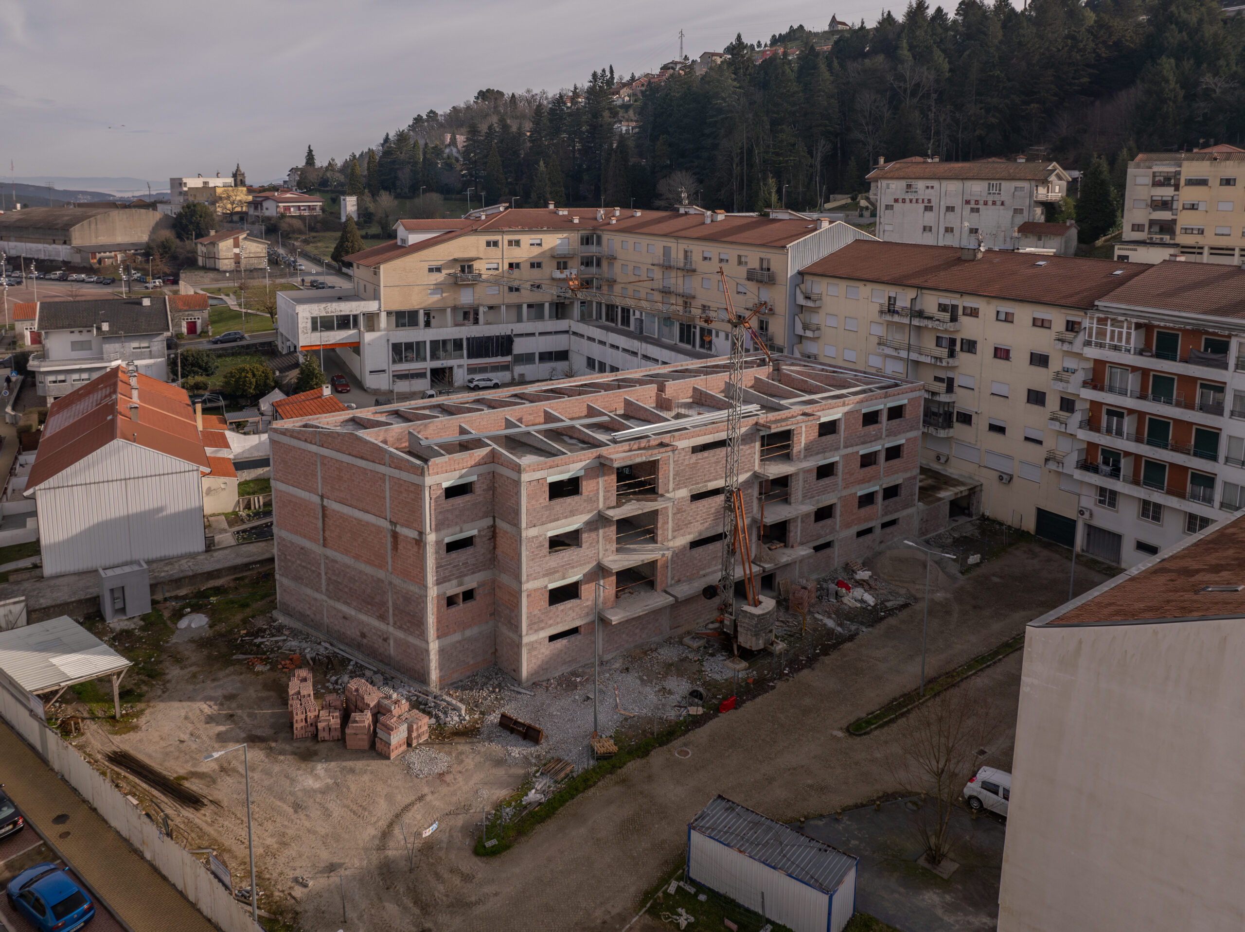 Construção de apartamentos